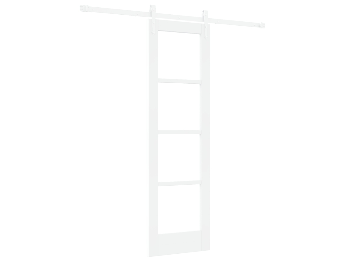 Porta Deslizante Com Conjunto De Ferragens (branca) Vidaxl Branco Madeira
