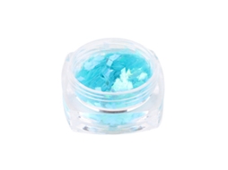 Decoração De Unhas Com Glitter Em Forma De Losango Paillette Sequin Manicure 2azul Céu