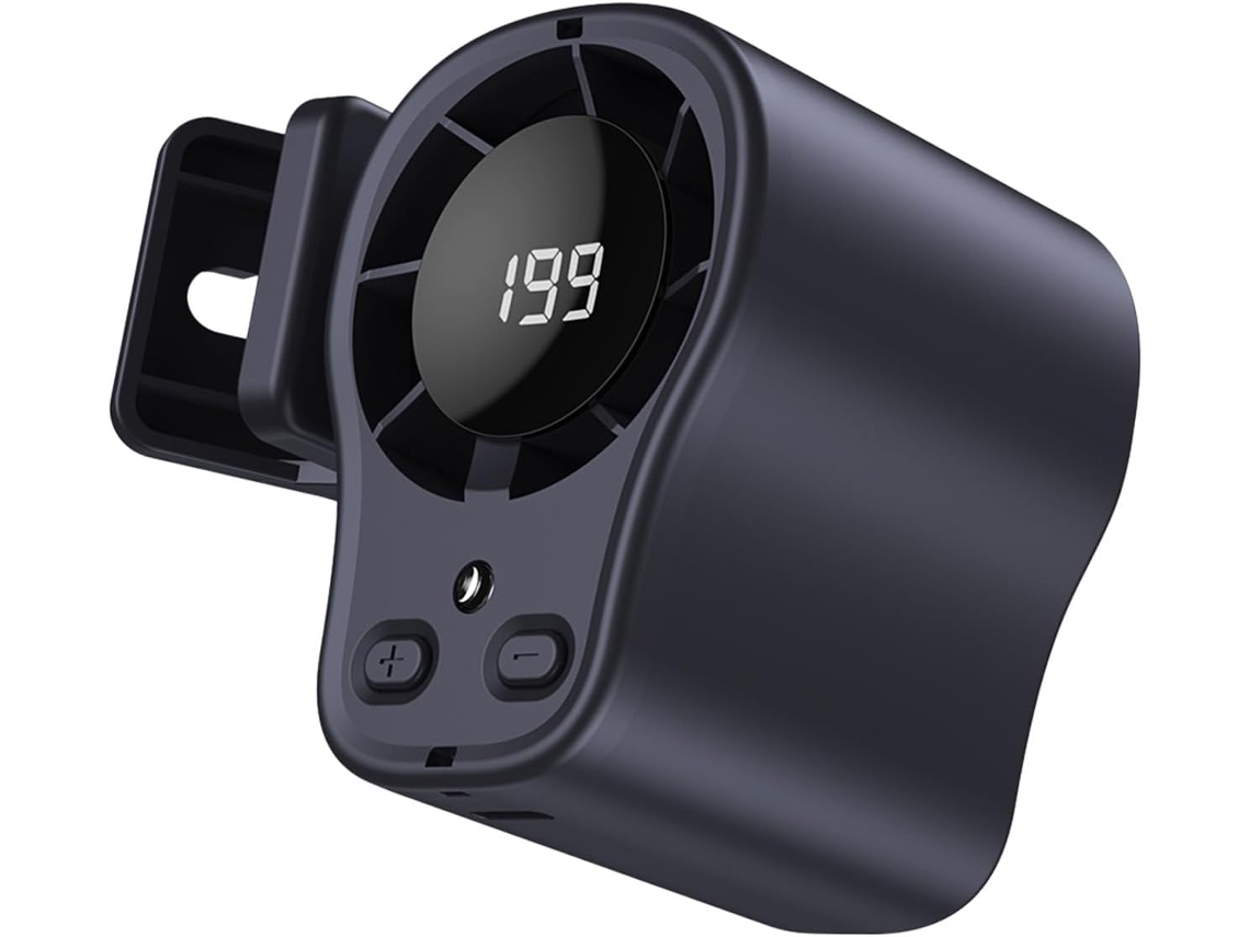 Ventilador de Clip EIFSON com Ecrã Led, Mãos livrescinza