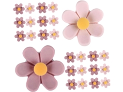 Tachinhas Para Pôsteres E Quadros, 50 Unidades De Metal, Estampa Floral Rosa, Ideais Para Mapas, Organização De