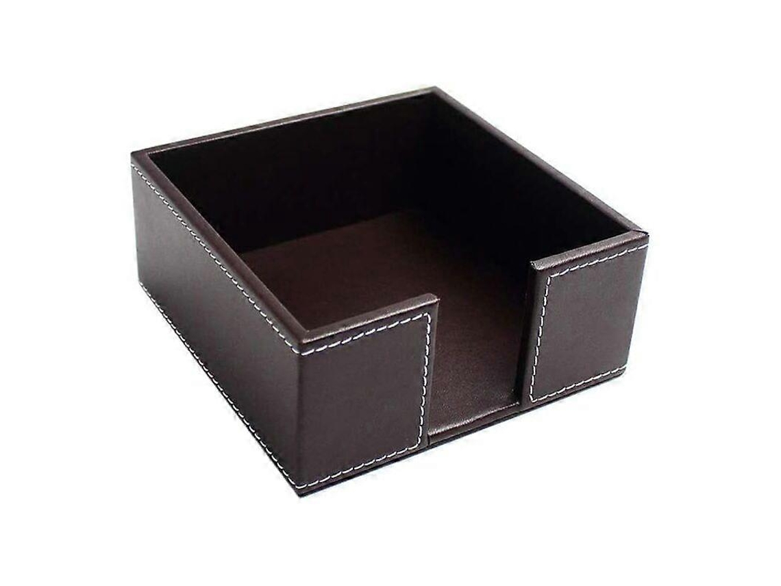 Portavasos de Cocktail Cuadrado de Cuero Pu Dispensador de Servilletas para Bar Mesa Oficina Restaurantes