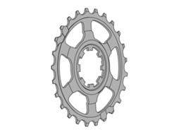 Pinhão Campagnolo Final 11S Prateado 1V / 23Tmiche