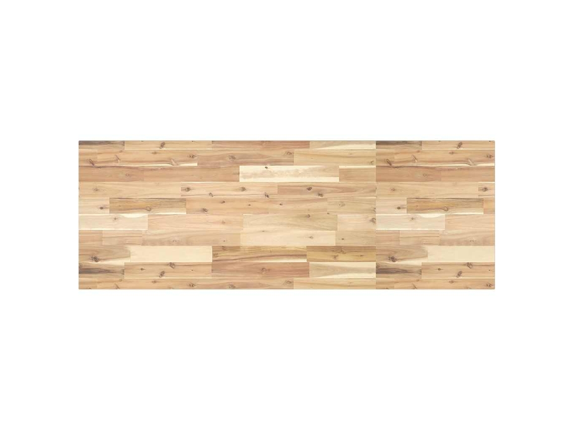 Vidaxl Tampo De Secretária 140x50x2 Cm Acácia Maciça Não Tratada