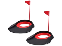 Copo De Putt Para Golfe Ajustável Bandera Buraco Prática Treinamento Ferramenta Verde De Putt