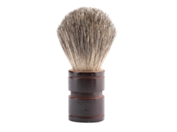 Pincel De Barbear Com Cabo De Madeira, Cabelo Sintético Macio, Homens, Cor Marrom Claro, Ferramenta De Barbearia