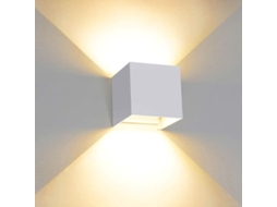 2026 lâmpada de Parede Led 12w Ip65 Alumínio Ângulo Ajustável Interior Exterior Banho Sala Quarto 3000k