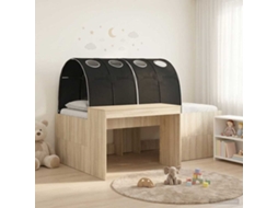 Vidaxl Cama Com Túnel 3 Unid. Carvalho Sonoma E Preto