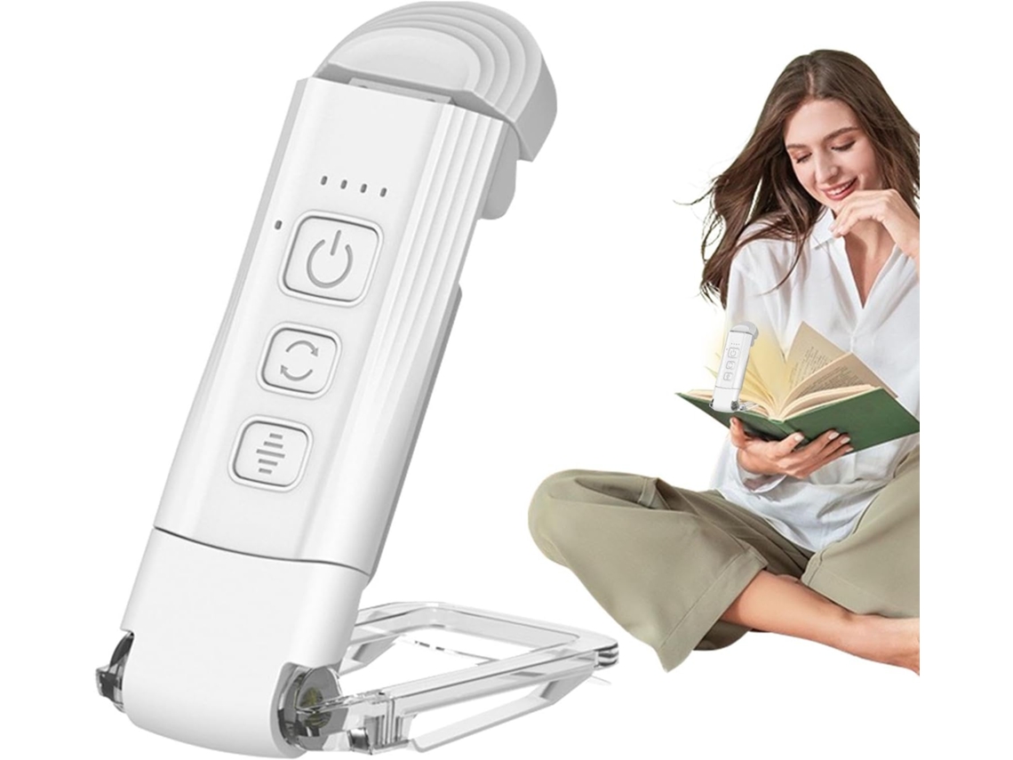 Luz De Leitura Recarregável, Luz De Leitura Para Livros Com Clipe Led Recarregável, Proteção Para Os Olhos, Brilho
