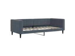 Vidaxl Sofá-cama 90x190 Cm Veludo Cinzento-escuro