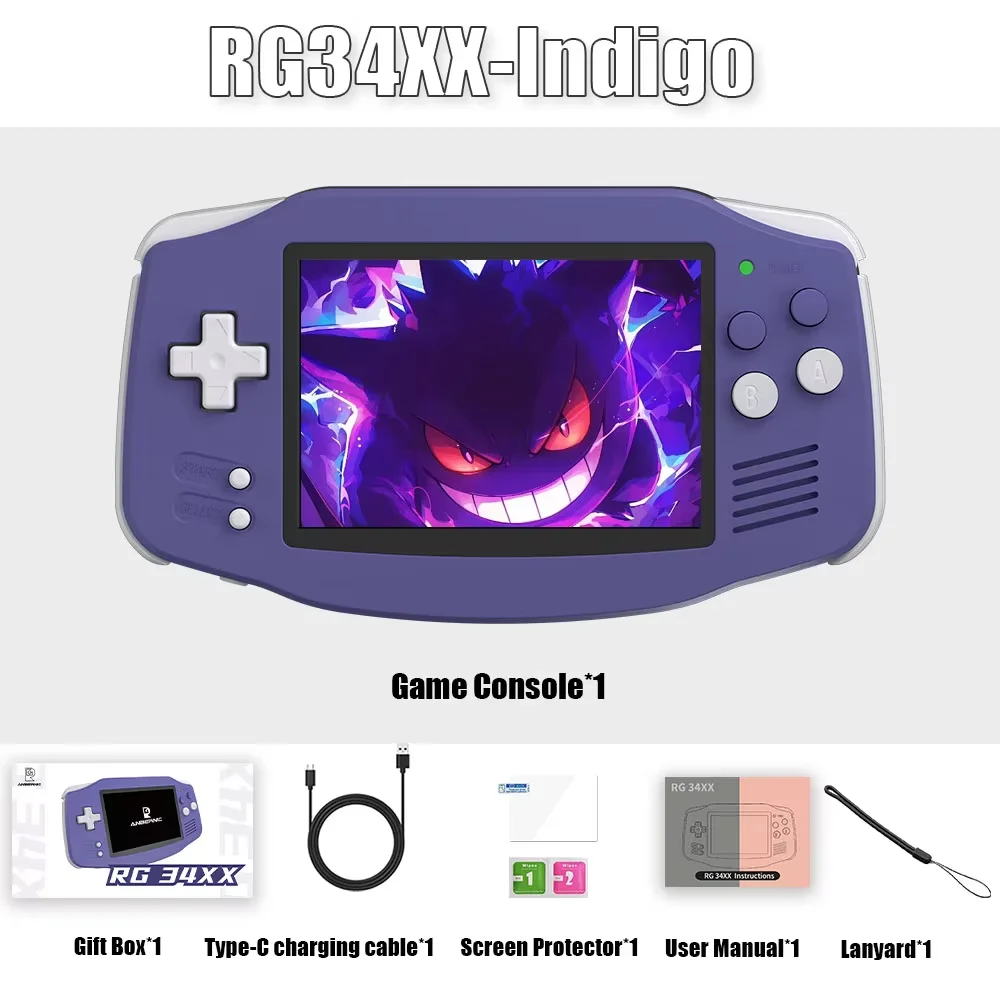 256g 318 Pspindigorg 34xx Consola de Jogos Hd Ips Oca Wifi Bluetooth Jogos Psp MDUG