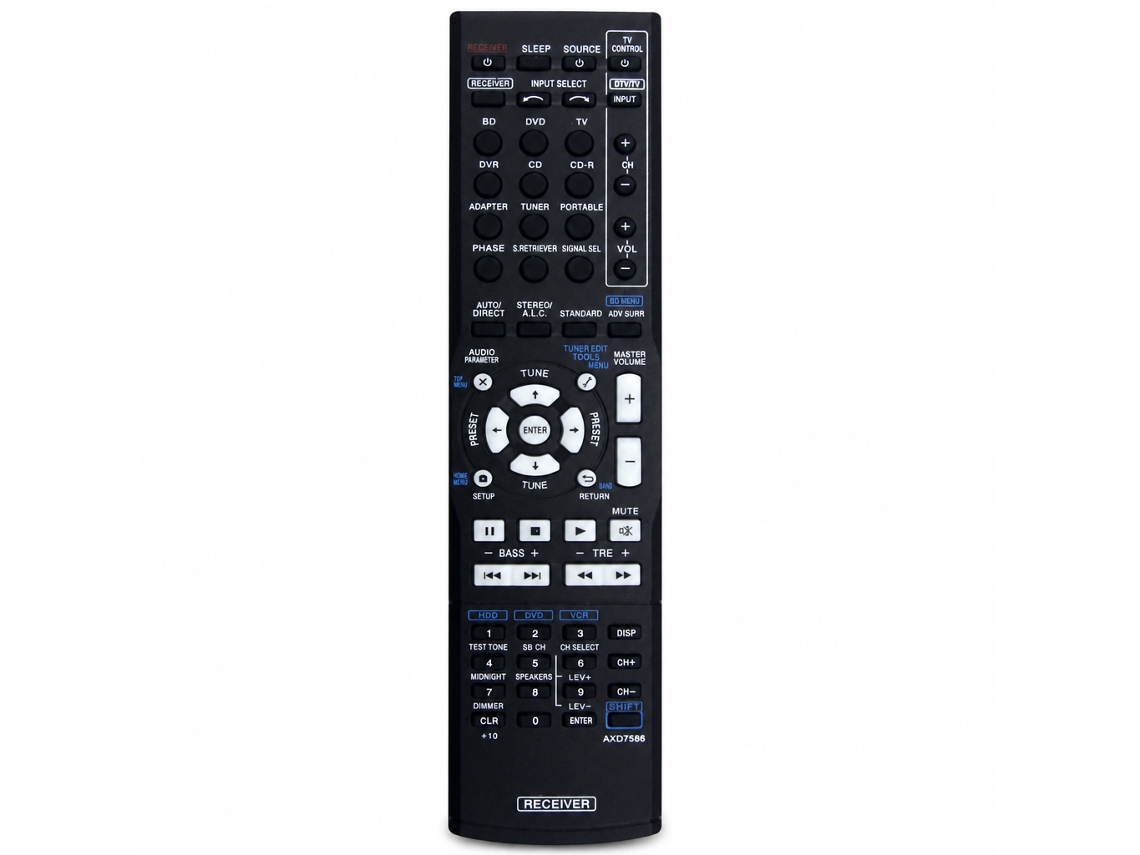 Comando À Distância De Substituição Compatível Com Recetor Av Pioneer Axd7586_dae
