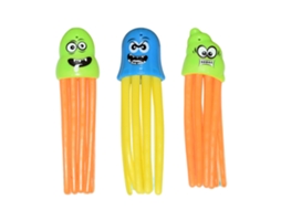 3pcs Brinquedos De Mergulho De Polvo Para Piscina Com Faces Divertidas Aleatórios