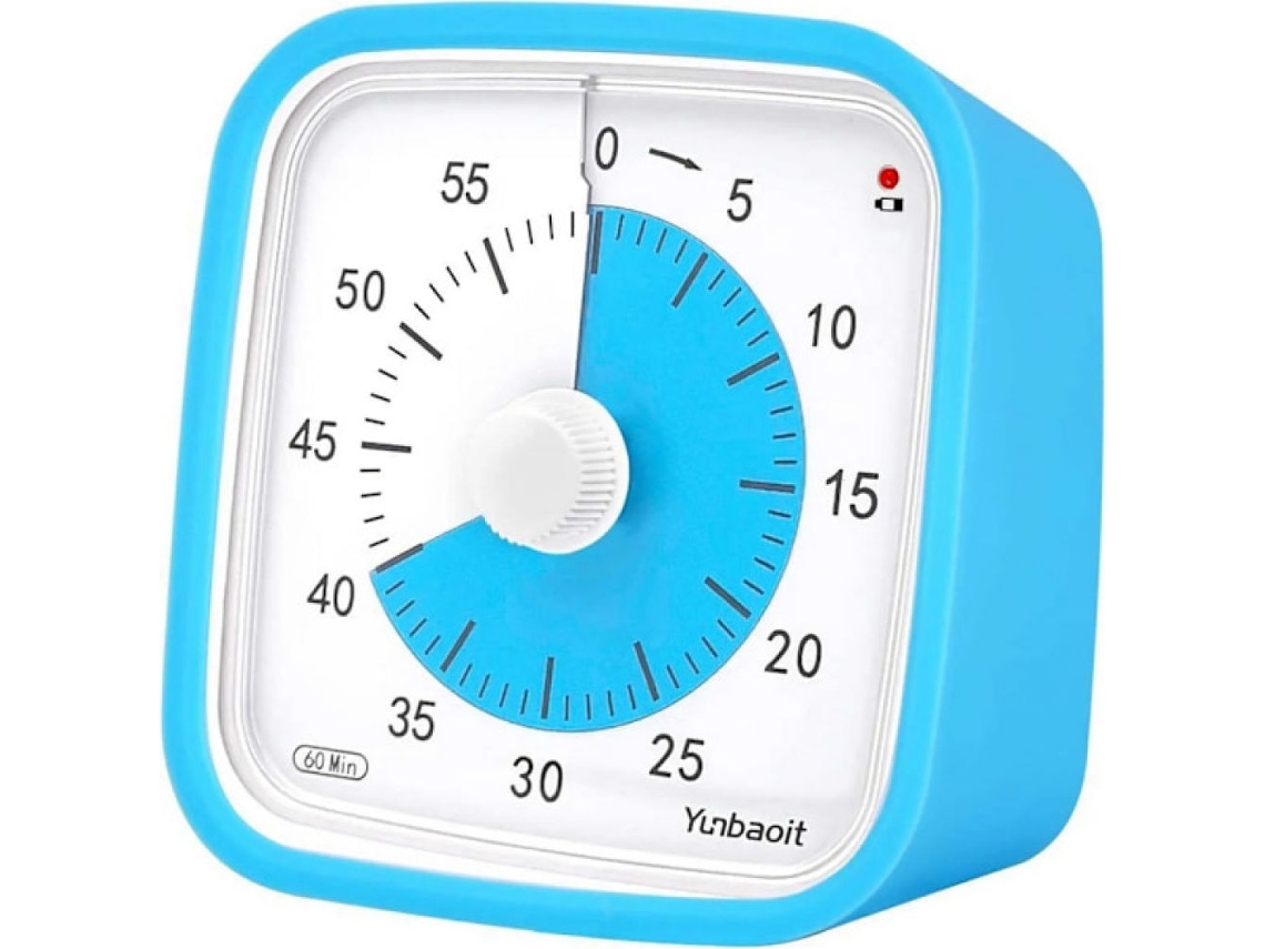 Temporizador Visual Azul De 60 Minutos, Compatível Com Salas De Aula E Escolas, Ideal Para Crianças. Azul 150