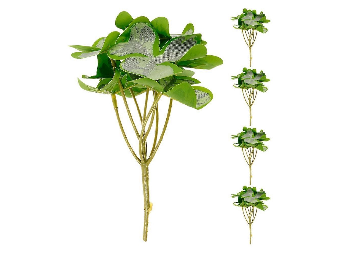 Buquê de Trevos Artificiais para Decoração Interiores, com 5 Ramos, Ideal para Escritórios BRILVIBERA