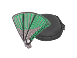 Walshlxq juguete de Deslizamiento com Ímã em Forma de Leque Plegável de Aço Inoxidável para Aliviar o Estresse, Verde
