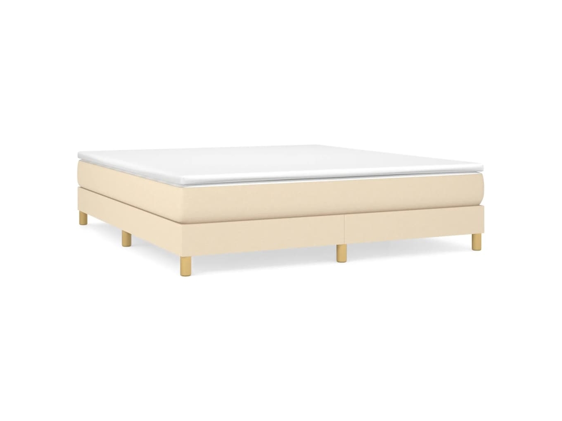 Box Spring Bed, Box Spring Beds Vidaxl Creme Tecido (180 X 200 Cm)