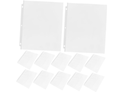 50 Unidades De Capas Protetoras Transparentes Para Pastas, Capas Plásticas Transparentes Para Arquiv Gokoco