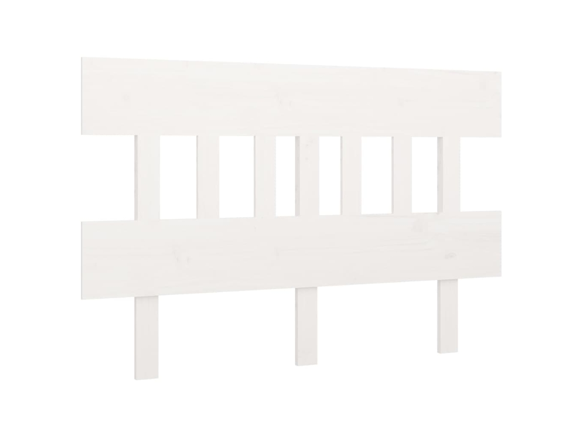 Bed Headboard, Bed Headboards Vidaxl Branco Madeira De Pinho (123.5 X 81 Cm)
