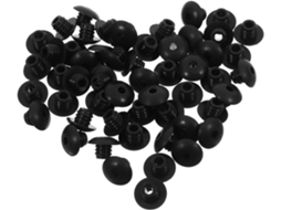 Conjunto De 120 Batentes Borracha Para Ganchos Painel Perfurado, Fixad