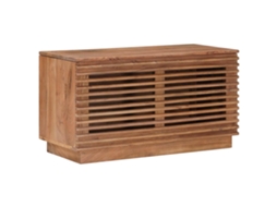 Vidaxl Caixa De Armazenamento Natural 85 X 40 X 46 Cm