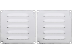 Ventilação Externa De Aço Inoxidável Em Duas Peças Para Lareira E Churrasqueira.
