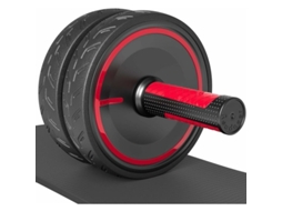 Lurelia Suporte De Ombro Rolo/roda Abdominal Para Treinamento Abdominal Com Joelheiras Grossas, Vermelho/preto