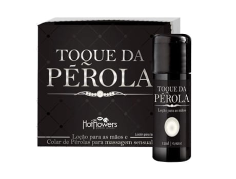 Loção De Massagem E Colar De Pérolas Toque Da Pérola HOT FLOWERS