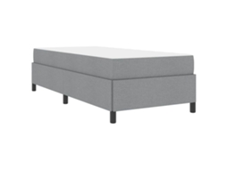 Conjunto 1 Cama Box Vidaxl Cinzento-claro Tecido (100 X 200 Cm)