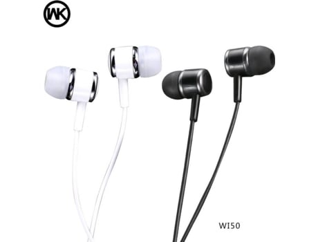 Auscultadores com Fio WK DESIGN 6941027604052 (On Ear - Preto)