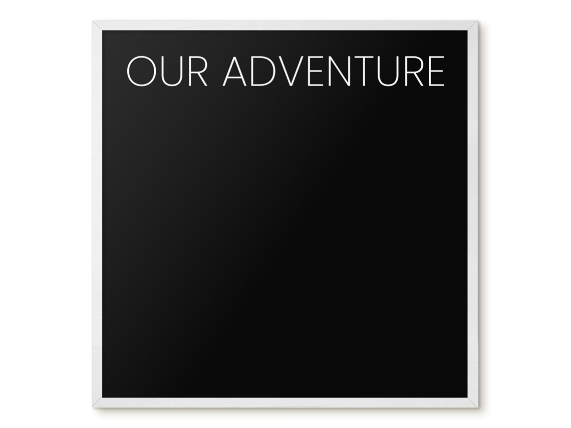 Magnetic Glass Board Our Adventure For The Hall Espelharte (50x50 Cm)
