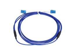 Cabo De Fibra Óptica Blindado Monomodo 2 Núcleos Conector Lc Upc Azul (3 Metros)