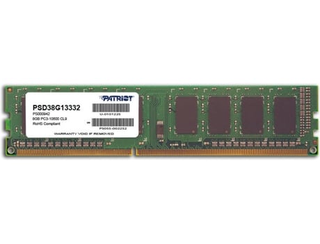 Patriot Memory 8gb Pc3-10600, 8 Gb, 1 X 8 Gb, Ddr.