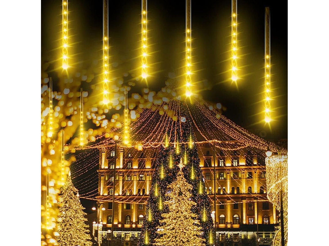 Chuva de meteoros LED para jardim, 30cm, 10 tubos, 360 LEDs NOVA LINE