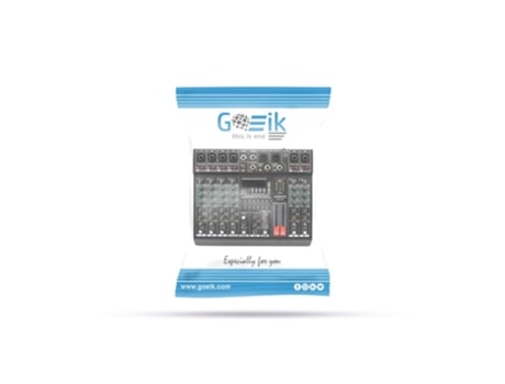 Mesa de Mistura de Som de 6 Canais Am-Gt6 de 48V com Suporte Bluetooth GOEIK BY PC GO