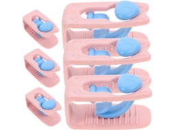 Conjunto de 6 prendedores de edredom de plástico Zerodeko, com design antiderrapante e duráveis para uso doméstico.