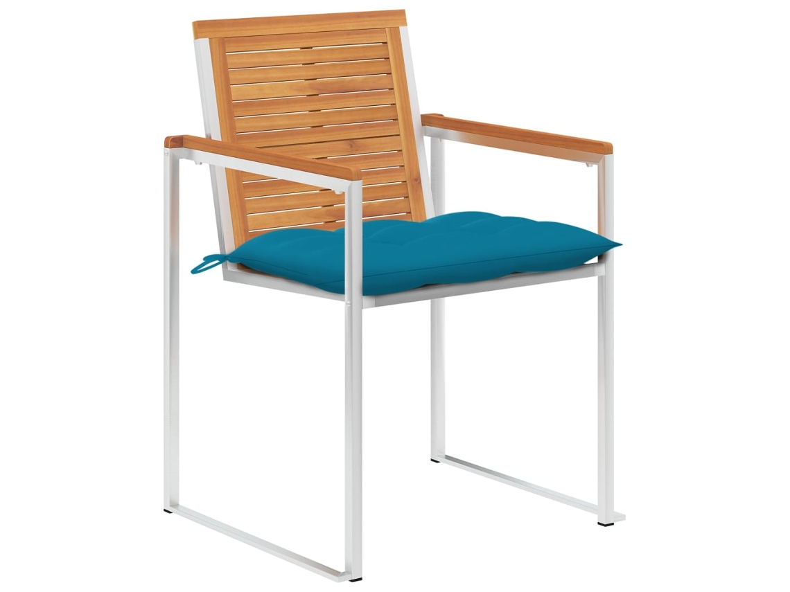 Maison Exclusive - Cadeiras De Jardim 6 Pcs C/ Almofadões Madeira De Acácia Maciça