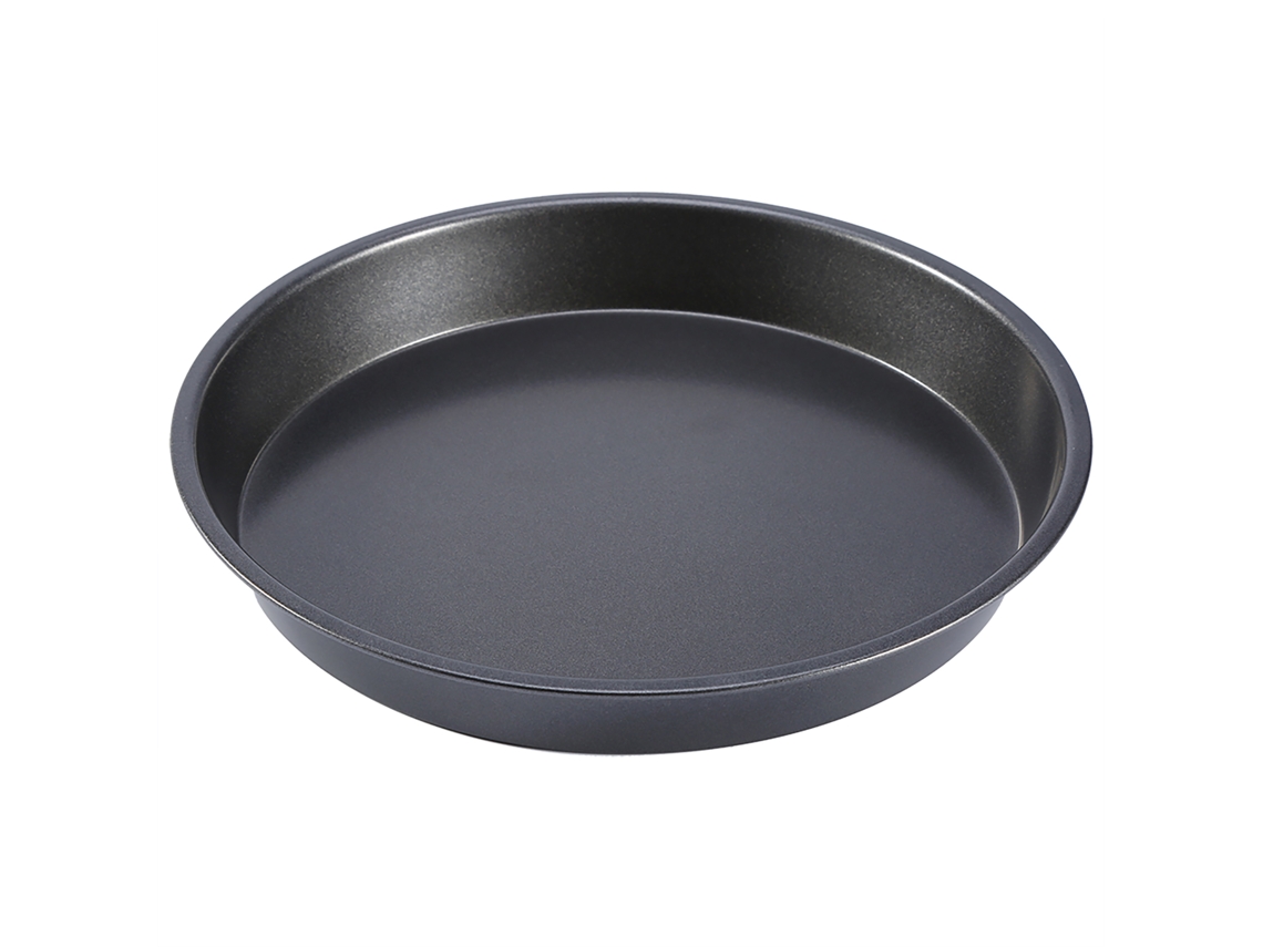 Placa De Pizza Redonda De Acero Al Carbón De 9 Pulgadas Antiadherente Para Horno Microondas Y Horneado