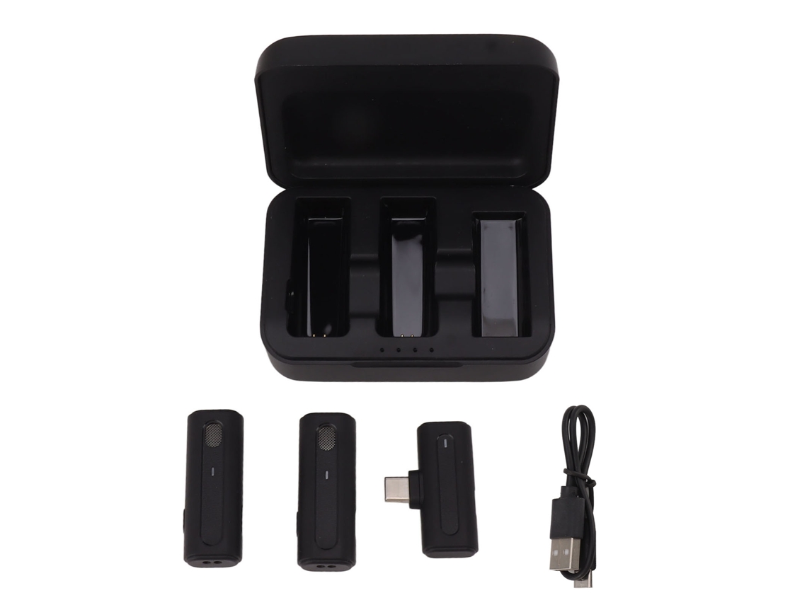 Microfone Lavalier Sem Fio Profissional Com Redução De Ruído Plug And Play Para Stream E Gravação