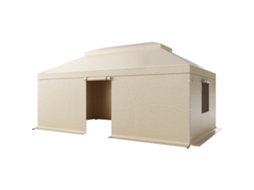 Capa para Gazebo de Inverno, com Laterais e Janelas Malha, Compatível Gazebos 2 Andares 3,66 X 6,10 M, Material Polietileno, Não Incluídos