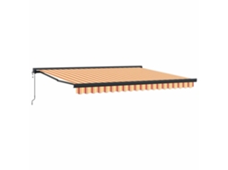 Toldo Retrátil Amarelo e Laranja 400 X 300 X 165 Cm MAISON EXCLUSIVE