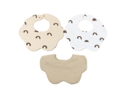 Conjunto de 3 peças Cotton Babies, estampa macia, ideal para a dentição do recém-nascido, com design animado de Babadors, toalha respirável para o seu bebê.