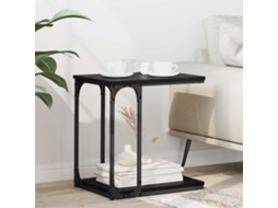 Vidaxl Mesa Lateral Carvalho Preto 50 X 35 X 52 Cm