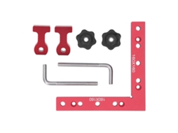 Régua De Posicionamento Em Ângulo Retângulo 90° Clamp De Fixação Para Carpintaria 160x160mm
