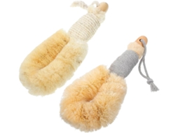 Conjunto De 2 Escovas Banho Esfoliantes Corporais Beaupretty Com Cabo Antiderrapante E Design Ergonômico Para O Chuveiro