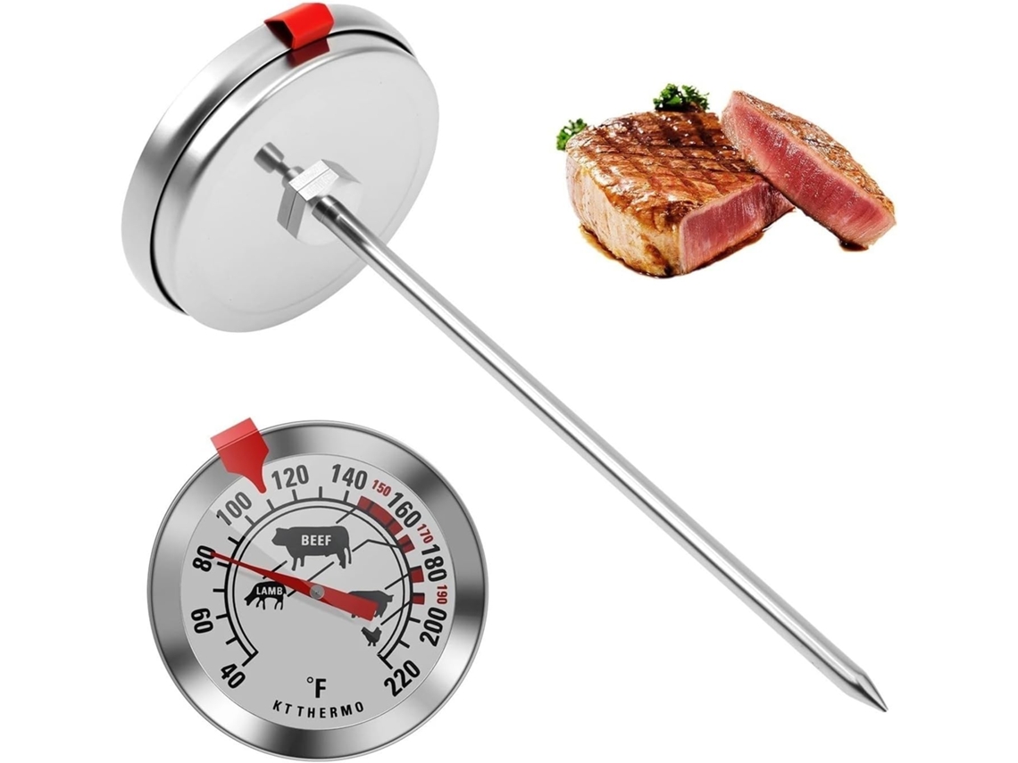 Termômetro De Carne 40a 220 °f, Para Grelhar, Fritar, Assar E Grelhar Bifes