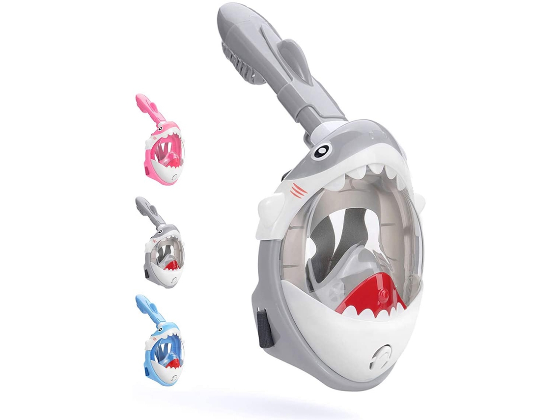 Máscara De Snorkel Para Crianças Full Face Máscara De Snorkeling Hd Com Visão Submarina, Antinévoa E Antivazamento
