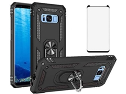Capa Anel Giratório Para Samsung Galaxy S8 Hongwe. Anti-choque Magnética Prateado