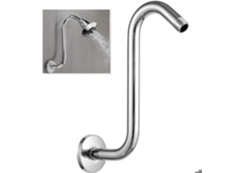 Aço Inoxidável Braço De Duche Extensão 20cm, Parede-montagem, Para Cabeça De Duche