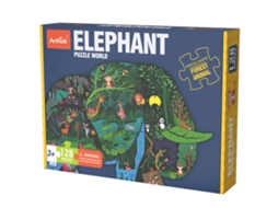 Quebra-Cabeças Elefante 128 Peças (Idade Mínima: 4 anos)