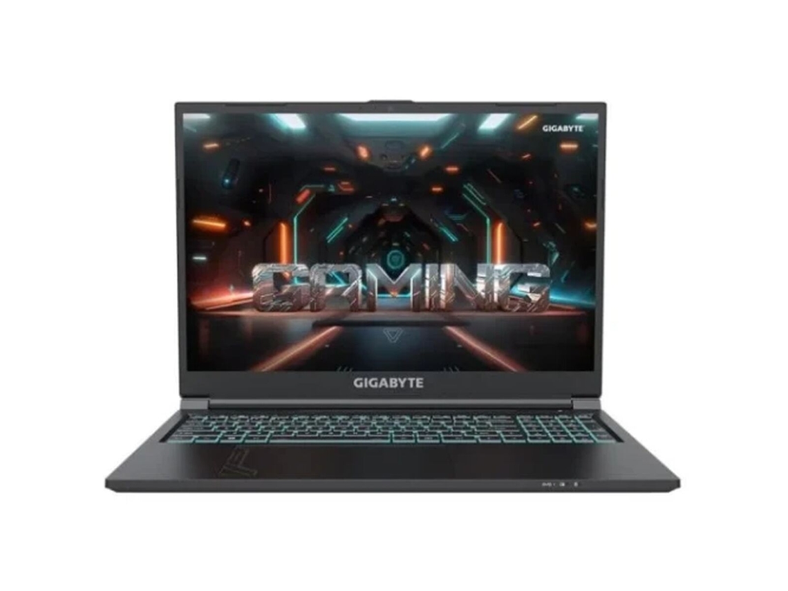 Notebook Gigabyte 9rc56mf0hdik0ies000 (preto, 16 GB de RAM, SSD de 512 GB, 16 QWERTY espanhol, Intel Core i7, Nvidia GeForce RTX 4050)